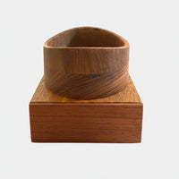 Plain timber stand for football urn