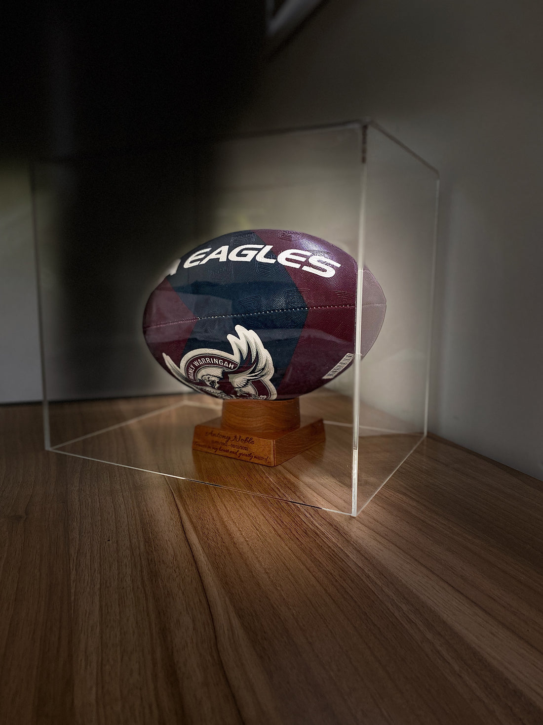 Perspex Display Case for Football Urn