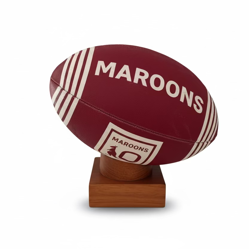 QLD Maroons rugby league urn with &