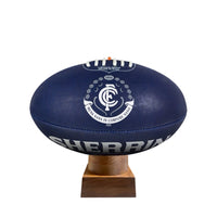 Carlton Blues Urn for Ashes with personalised timber display stand