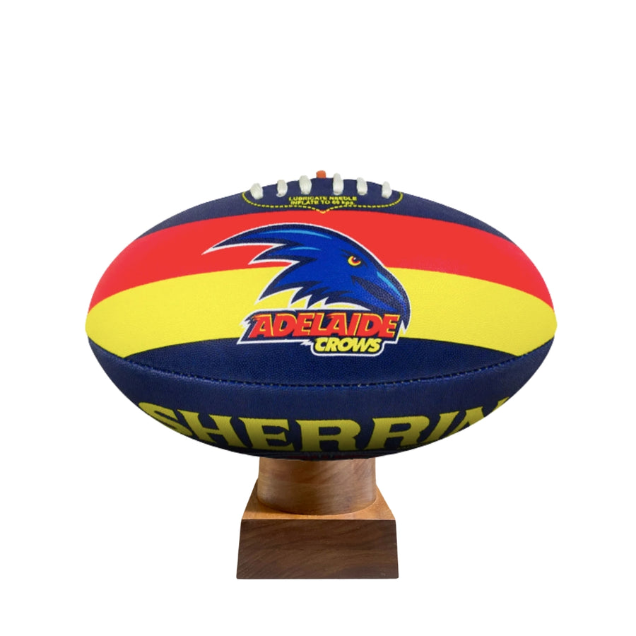 Adelaide Crows Urn for Ashes with personalised timber display stand