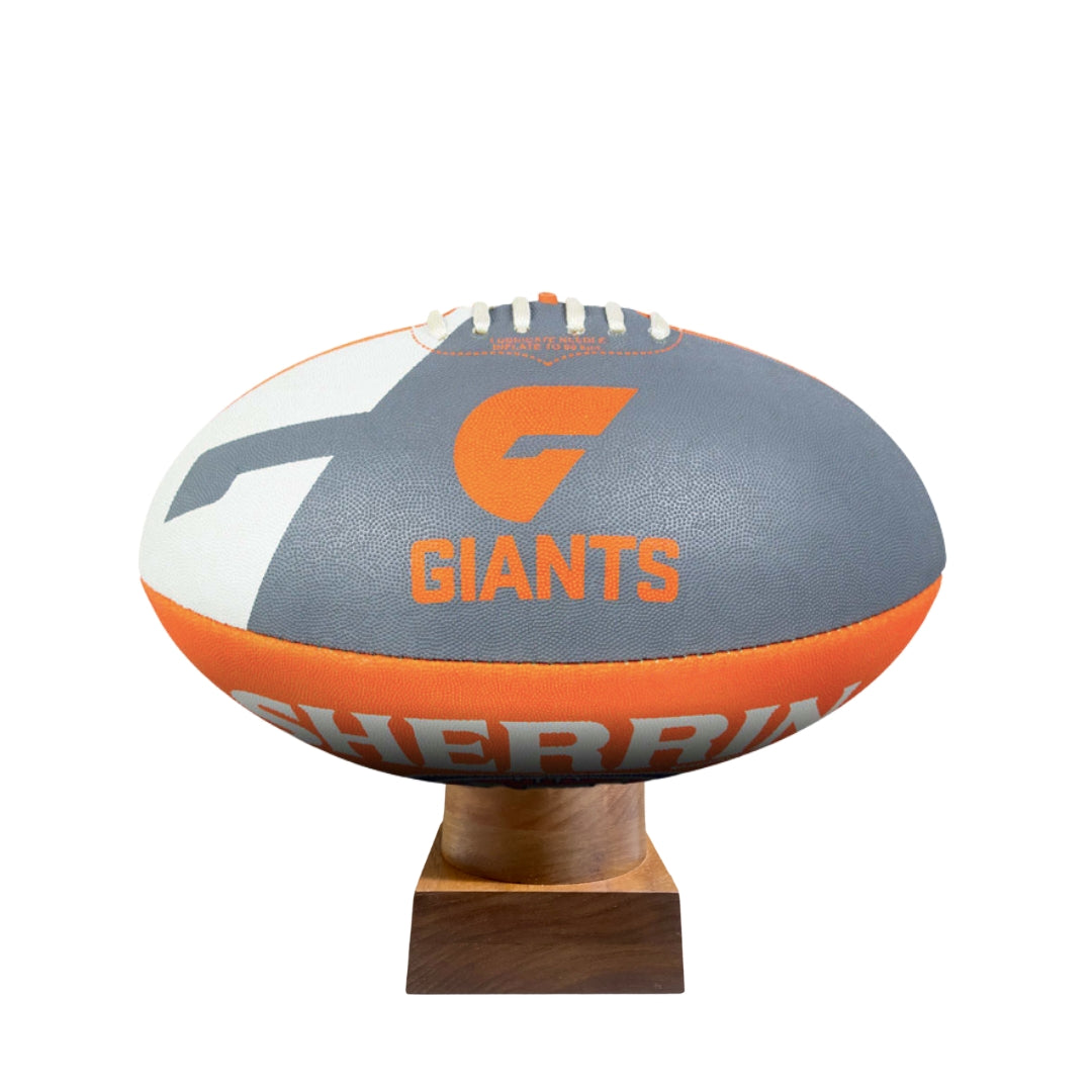 Giants Urn for Ashes with personalised timber display stand